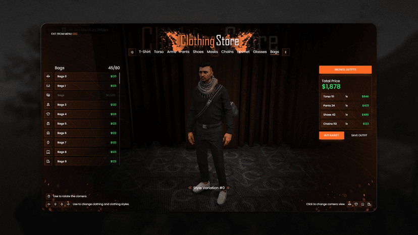 Clothing | FiveM Script